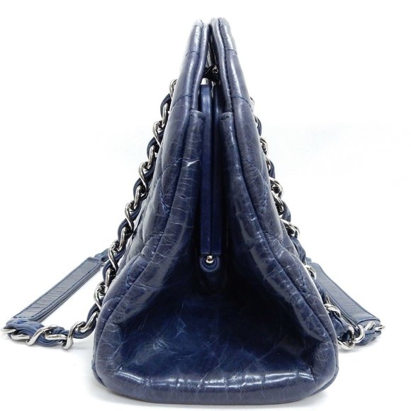 CHANEL RARE BLUE CHAIN HANDBAG!! SALE!! - Picture 4 of 14